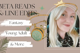 profesionally beta read and edit your book