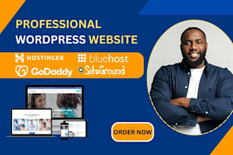 create a wordpress website on hostinger godaddy bluehost