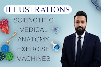 draw medical and science illustrations