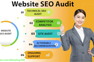 do comprehensive SEO audit, competitor analysis for top ranking