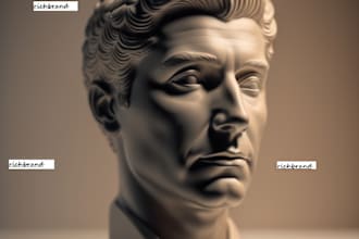 create a realistic 3d head, bust, full body model based on your reference image