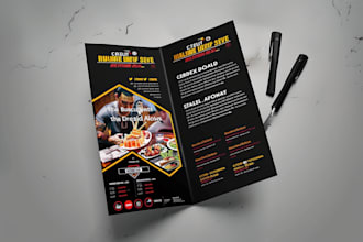 design flyer, bifold, trifold, postcard, brochure for you