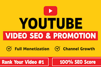 promote your youtube video and channel growth and help in monetization