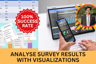 do survey analysis with reports, summary and visualizations
