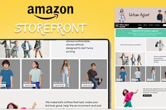 create amazon storefront for your products in 24 hours
