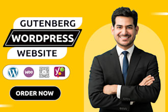 build a responsive wordpress website with gutenberg and kadence blocks