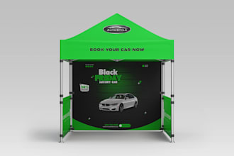 design canopy tent, table cover, backdrop banner