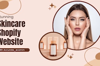 build skincare shopify store beauty store cosmetic store skincare website