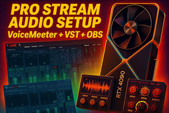 do setup obs with voicemeeter banana or potato with vst for your live stream