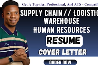 write ats logistics, transportation, supply chain warehouse resume