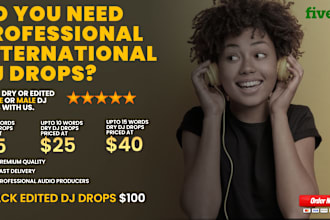 create quality dj drops, radio jingles and more