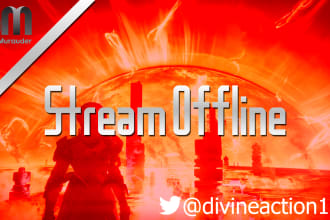 design your professional twitch banner or offline page