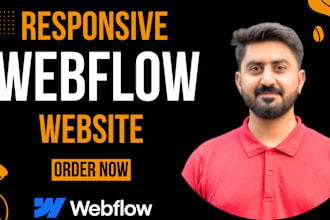design responsive webflow website, ecommerce, blog