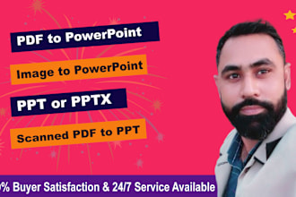 convert PDF to powerpoint, image to PPT or pptx