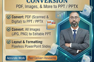 convert PDF to powerpoint, image to PPT or pptx