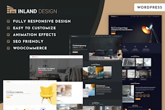 create interior design and architecture website