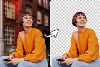 professionally remove background from image, cut out photos