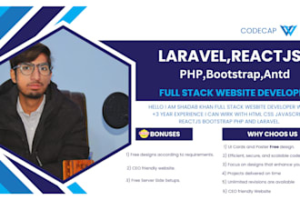 be your creative full stack web developer for your business