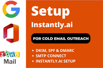 setup instantly ai or reachinbox ai for warm up and cold email outreach