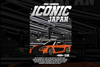 draw cool and trendy automotive t shirt designs