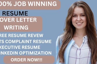write federal resume, executive, IT sales tech resume, cover letter, linkedin cv