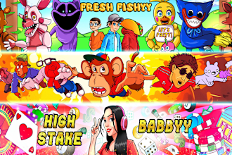 design cartoon youtube banner in any style