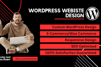 create responsive wordpress website design or blog