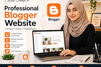 create a professional blogger website