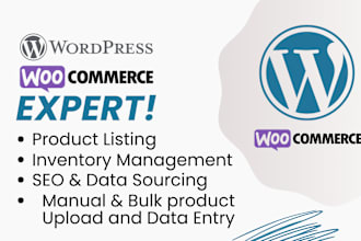 do wordpress product listing and data entry