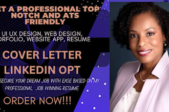 write you a UI UX resume portfolio website design user interface resume