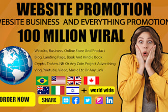 promote your website, business, brand, blog, or any link to targeted people