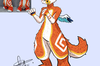 draw a furry character or your fursona
