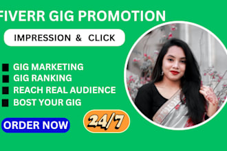 promote your fiverr gig on social media targeted people