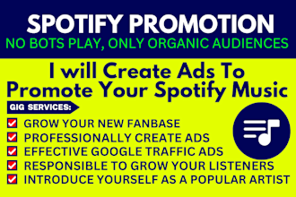 create ads to promote your spotify music