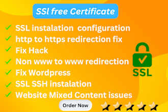 install free SSL certificat security and content errors in wordpress