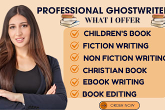 children book ghostwriter, kid moral story writer, children story book writer