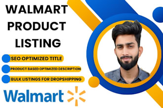 research and list products on walmart marketplace and optimize them