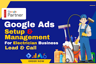 setup google PPC ads for electrician service, PPC search ads for local business