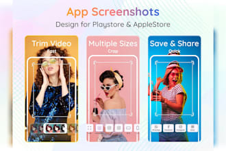 design app screenshots for app store and play store