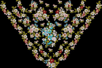 flamenco shawls for woman piano floral embroidered shawls