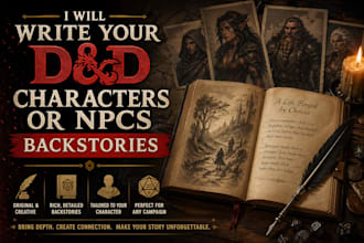 write your dnd characters or npcs backstories