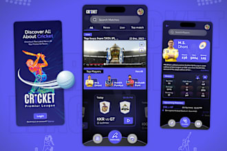 develop fantasy football, cricket website, live score app, sport bet app