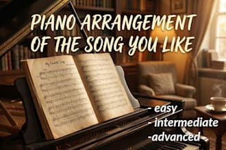 create a piano arrangement made just for you