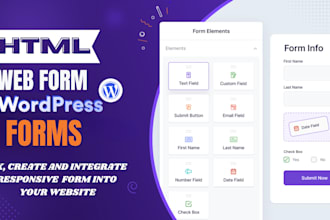 create, fix html form, google web form, wordpress forms, wix forms, typeform