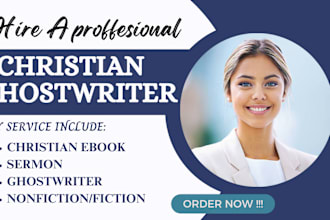 write christian ebook, sermon, ebook ghostwriter, christian ghostwriter, ebook