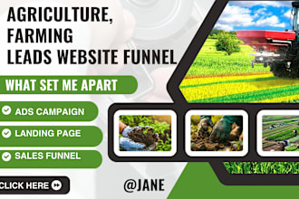 generate highly convert agriculture leads farmer landing page via facebook ads