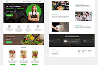 design food catering website personal chef website food catering landing page
