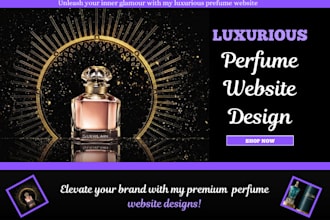 design perfume website perfume shopify store fragrance website cosmetics store