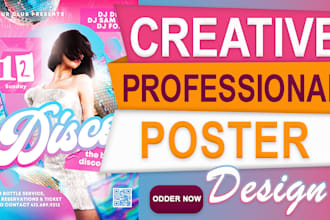 create poster, event flyer, business flyer design for you