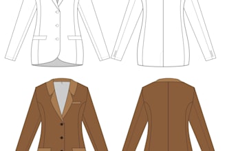 create fashion flats, technical drawings, cad, tech packs